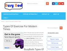 Tablet Screenshot of busy-bod.com